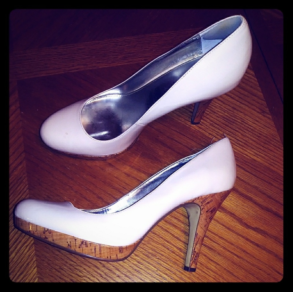 White Alfani heels